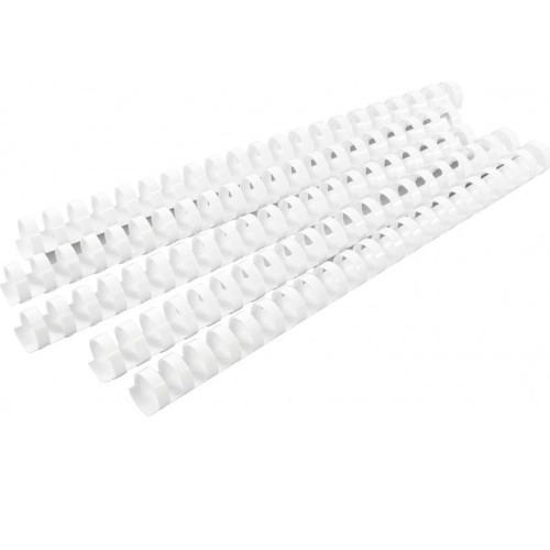 white plastic binding
